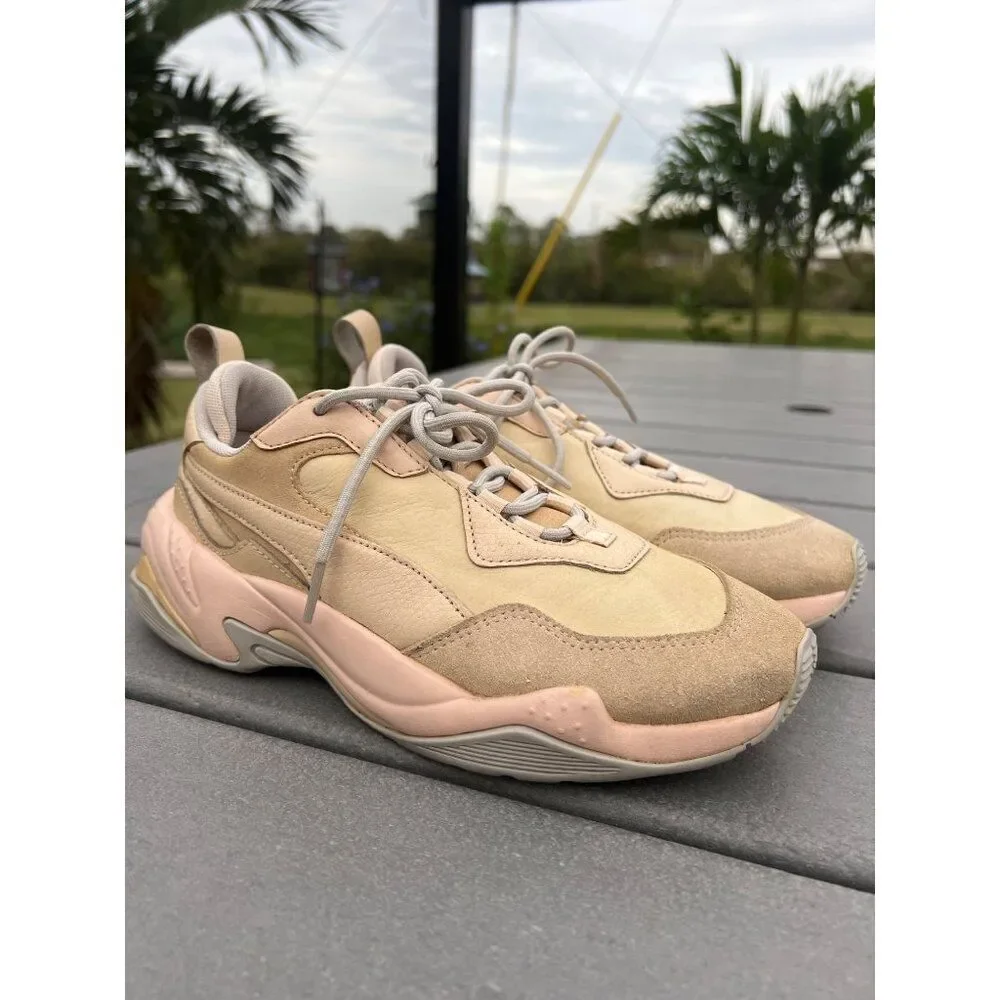 Puma Women Thunder Desert Beige Sneakers Size 7.5